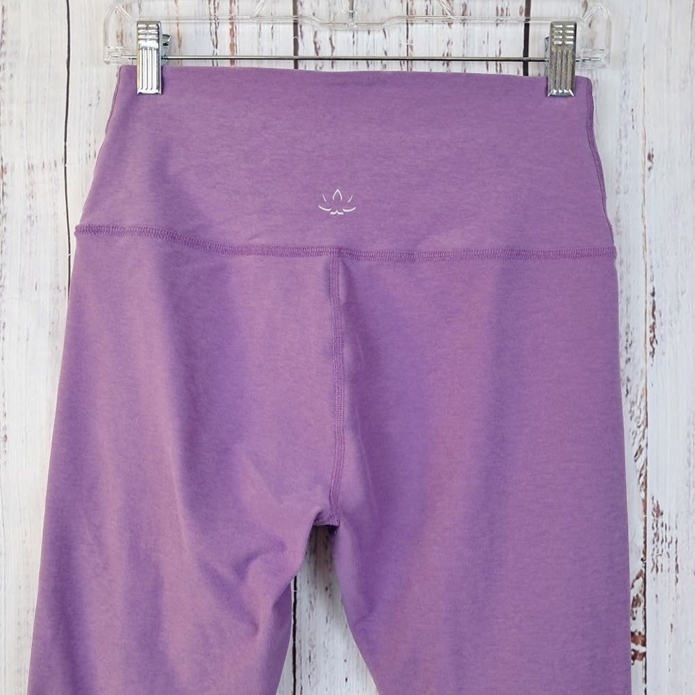 Beyond Yoga L Spacedye Caught In The Midi High Waisted Leggings Purple Heather - Picture 6 of 7